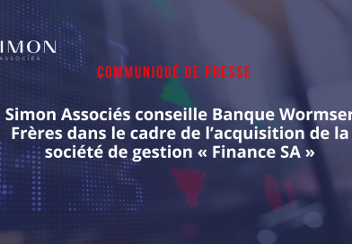 Simon Associés conseille Banque Wormser Frères dans le cadre de l’acquisition de la société de gestion « Finance SA »